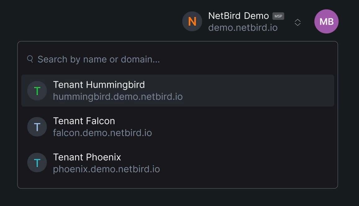 NetBird MSP Multi-Tenancy