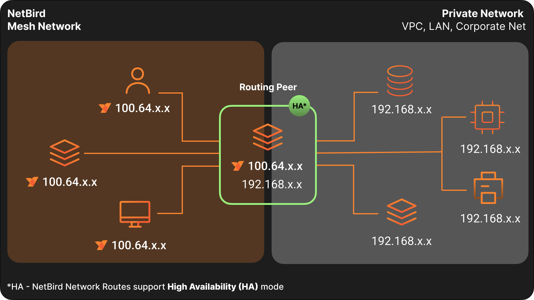 Routing peer architecture