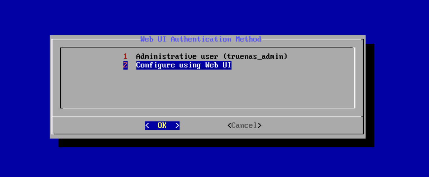 Option to configure via web UI